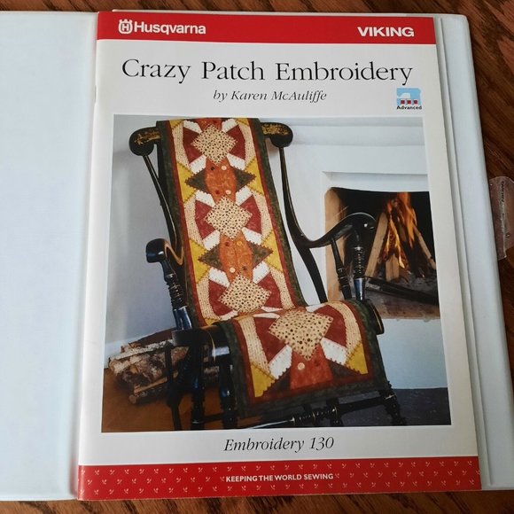 Husqvarna Viking Embroidery Crazy Patch Book And Disk For Designer 1 And PC #130 - Picture 3 of 5